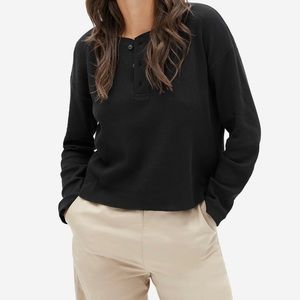 Everlane Organic Cotton Waffle Henley